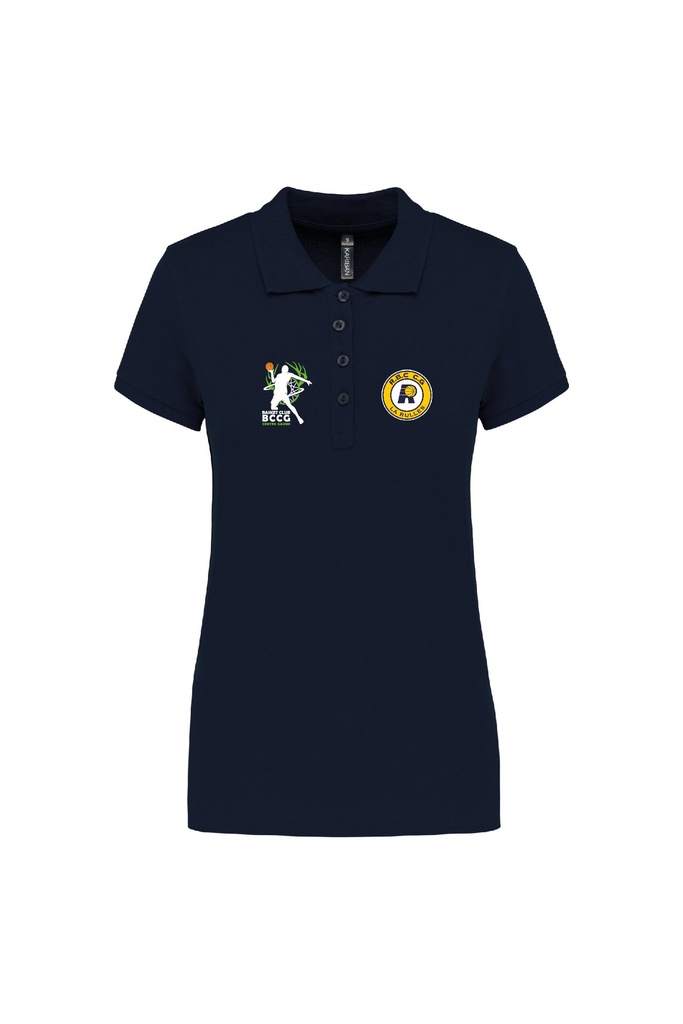 K255 Polo femme bleu Navy Rulles (4XL)