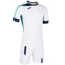 Set maillot/short Joma Roma II blanc/turquoise