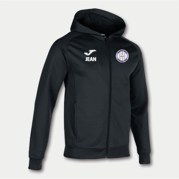 ASNP Veste à capuche JOMA Menfis noir - Adulte (3XL)