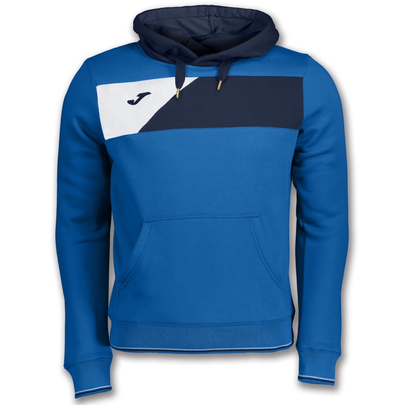 Sweat à capuche JOMA Crew II bleu royale/navy/blanc
